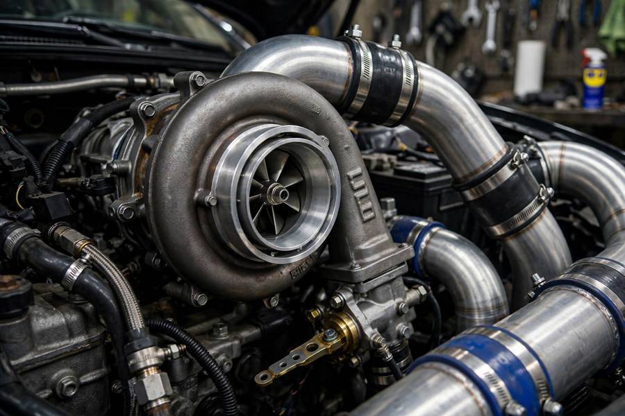 Turbocharger delivering the broad torque that blends low end and high end characteristics