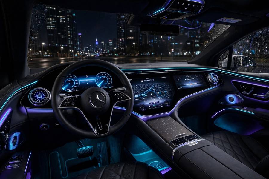 Mercedes S-Class high-tech cabin among luxury cars with the best interiors
