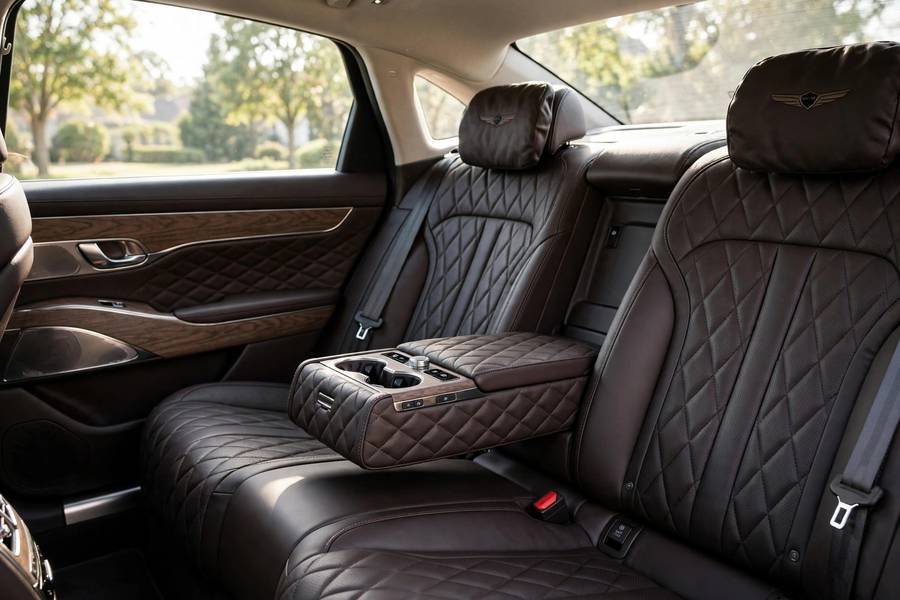 Genesis G90 rear cabin proving value among luxury cars with the best interiors