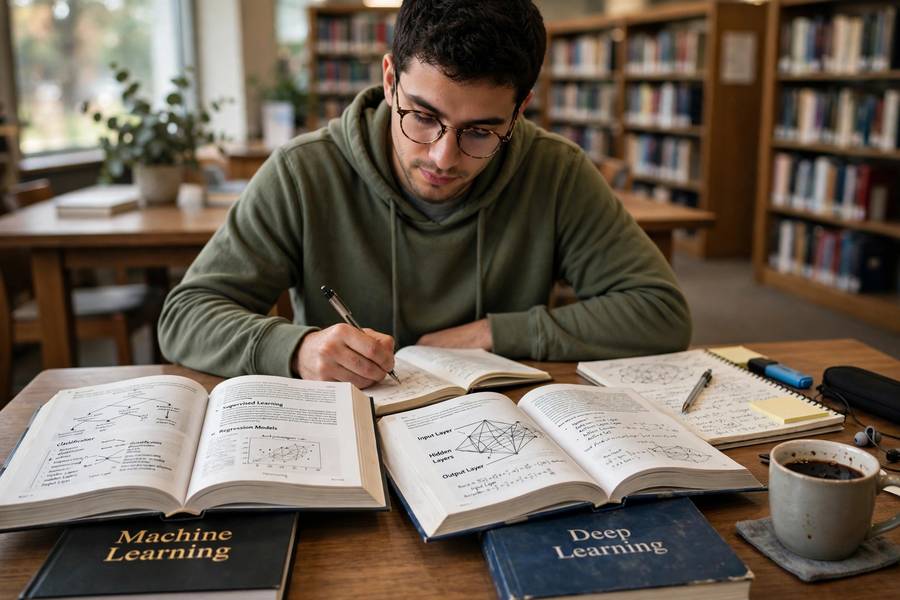 Studying machine learning and deep learning textbooks
