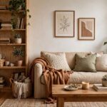 Minimalist Lifestyle Examples: What It Actually Looks Like Real minimalist living room with plants books and personality