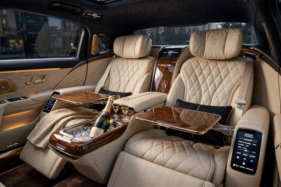 Executive rear seating among the most luxurious car features list