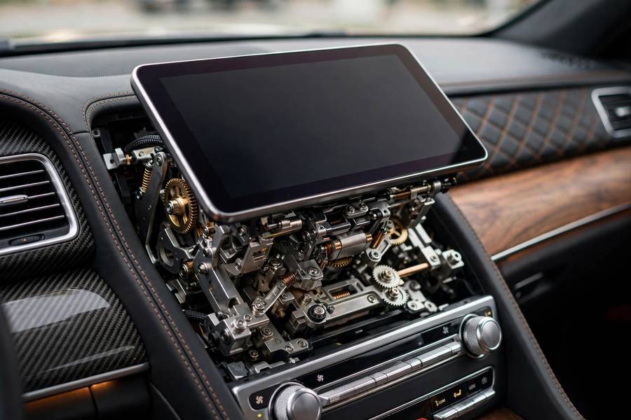 Rotating display among the most luxurious car features list