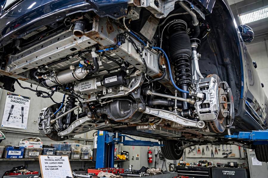 Air suspension hardware behind the most luxurious car features