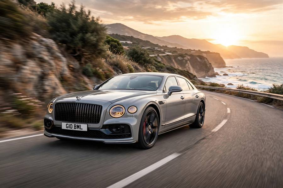 Bentley Flying Spur cruising, a top pick in most luxurious sedans 2026