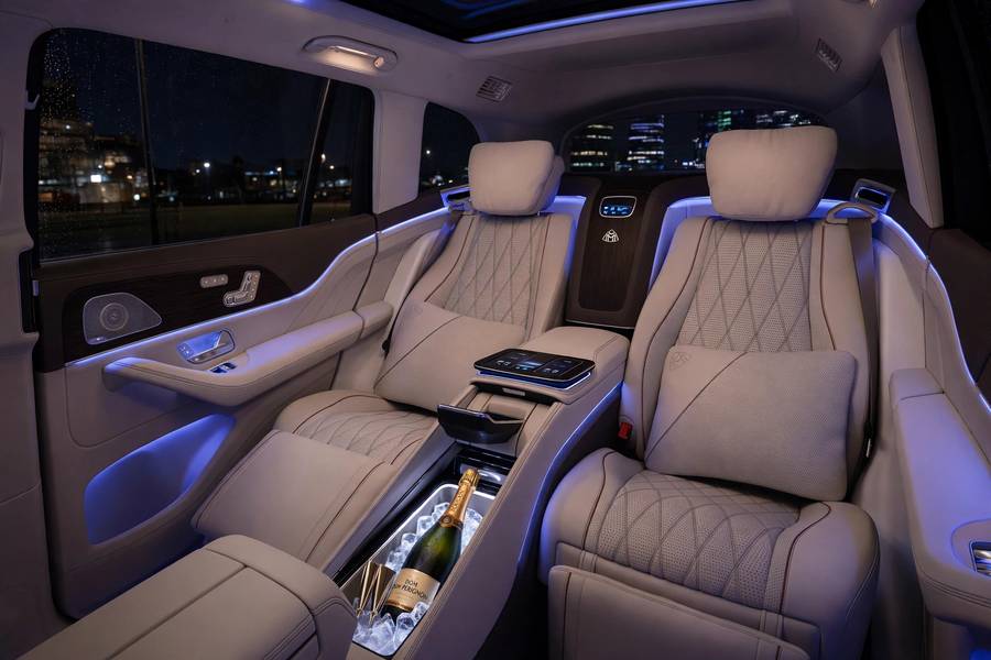 Mercedes-Maybach GLS executive interior in the most luxurious SUVs ranking