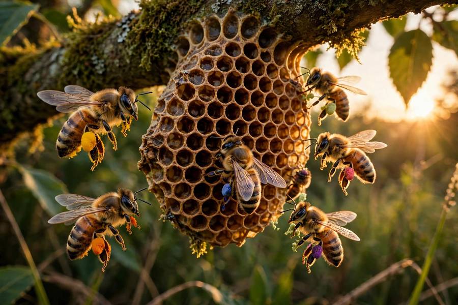 Beehive metaphor for multi-agent collaboration with specialized workers