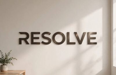 One word business name as minimalist logo