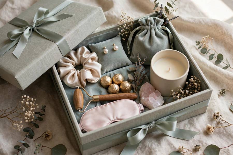 Elegant bridesmaid gift box