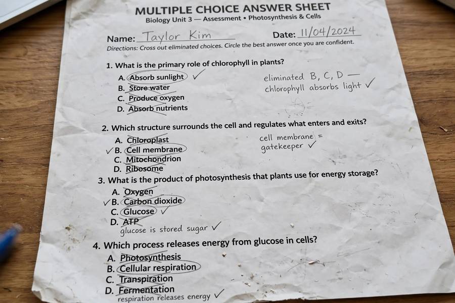 Strategically eliminating multiple choice options
