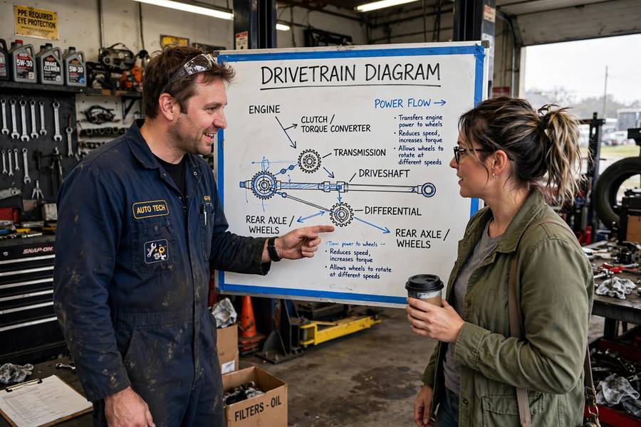 Mechanic explaining real time AWD vs full time AWD differences
