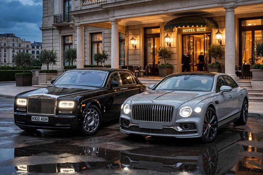 Rolls Royce vs Bentley side by side comparison of the most luxurious flagships