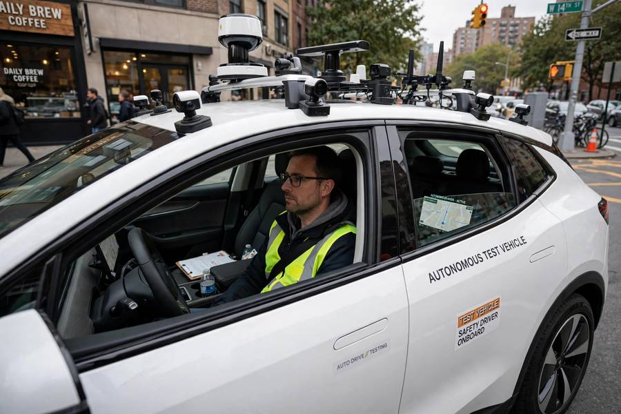 Autonomous test vehicle with safety driver related to self driving car deaths