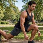 Single-Leg Exercises for Runners: Balance, Power, Injury-Proofing Runner performing Bulgarian split squat outdoors
