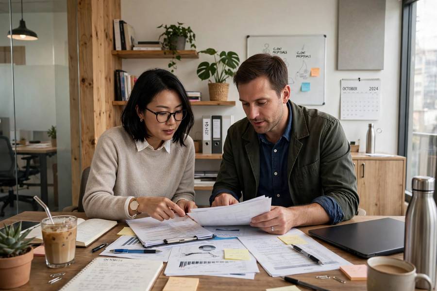 Two partners discussing terms, what changes in a single member LLC vs multi member LLC comparison