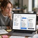 Subscription Box Pricing Strategies (The Math Behind Profitable Boxes) Comparing pricing tiers on screen, designing subscription box pricing strategies