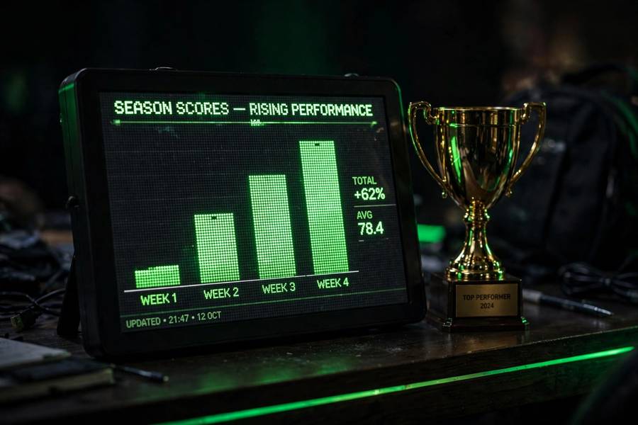 SWE-bench leaderboard showing rising scores of AI coding agents over time