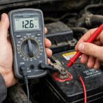 How to Test a Car Battery With a Multimeter (5-Minute Check) Testing a car battery with a multimeter on the battery terminals