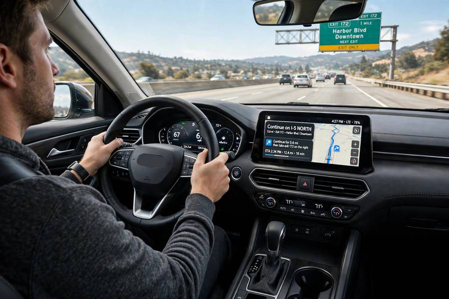GPS navigation giving voice directions, an everyday text to speech use case