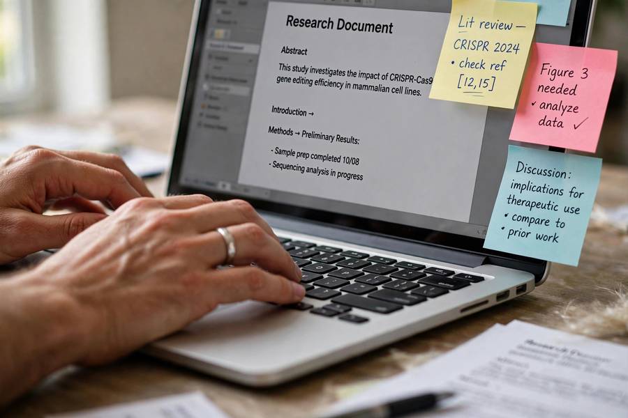 Writing process for a thesis vs dissertation document