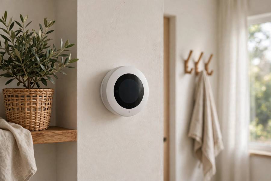 A smart thermostat, the simplest type of rule-based AI agent