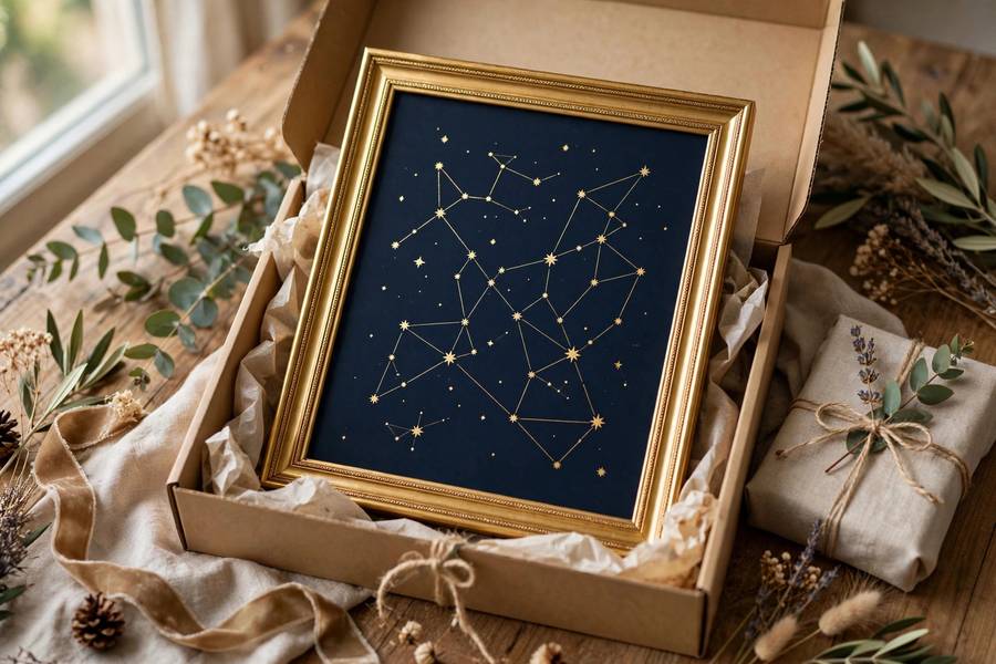 Custom star map as a gift