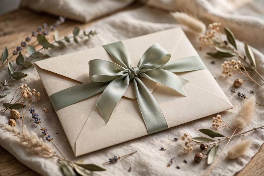 Experience gift envelope with tickets