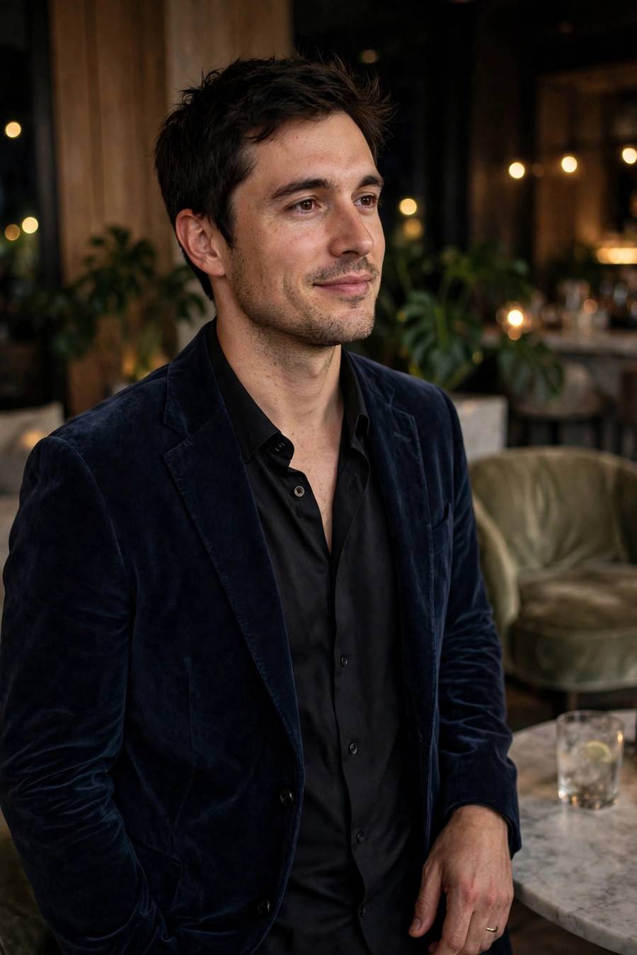Groom's casual after-party look