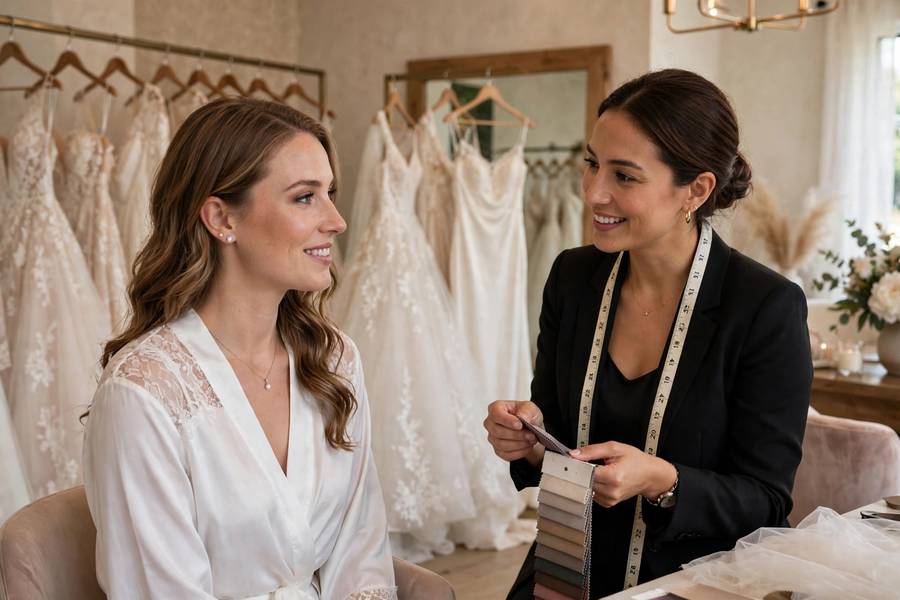 Bridal salon appointment with consultant