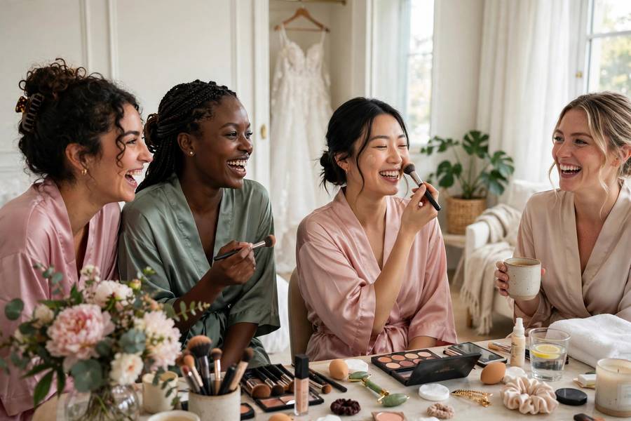 The getting-ready morning — wedding makeup tips for a calm, joyful start