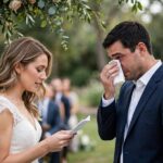 Wedding Vow Examples: 20+ to Inspire Your Own An emotional vow exchange at an outdoor ceremony — wedding vow examples help couples find their own words