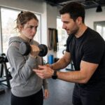 Weight Lifting for Beginners: Start Strong Without the Guesswork Beginner learning weight lifting form with trainer guidance