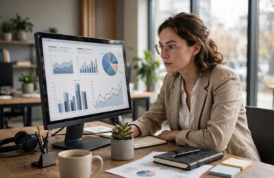 A business analyst reviewing an AI agent's market research report