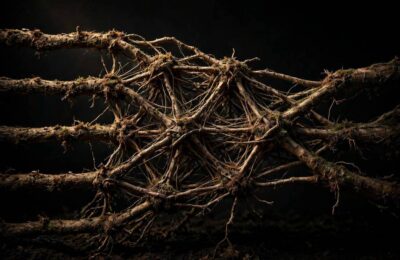 Tangled roots symbolizing what causes AI bias at its source