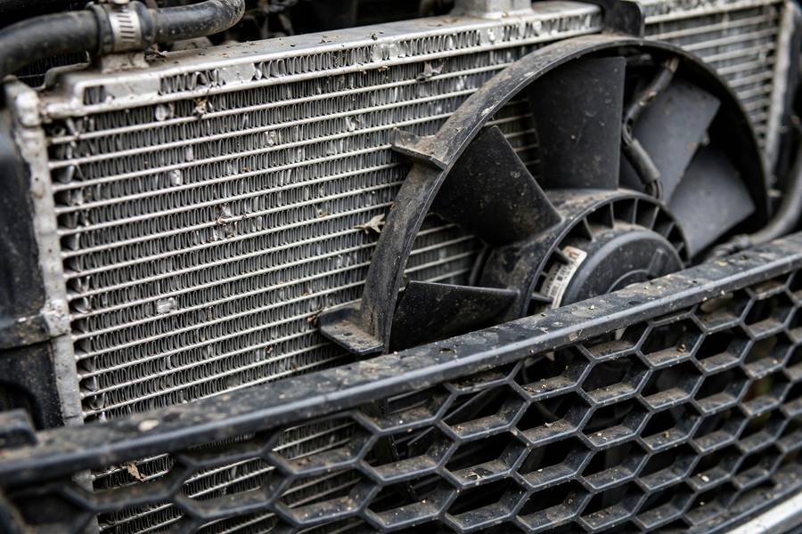 Car radiator where coolant releases heat, central to what does coolant do in a car