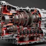 Automatic transmission internals showing where transmission fluid works