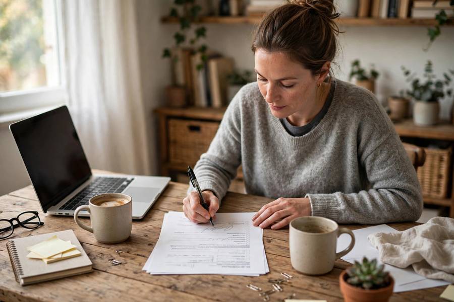 Entrepreneur filing DBA paperwork learning what is a dba for a new business