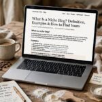 What Is a Niche Blog? Definition, Examples & How to Find Yours Laptop screen showing a niche blog about sourdough baking