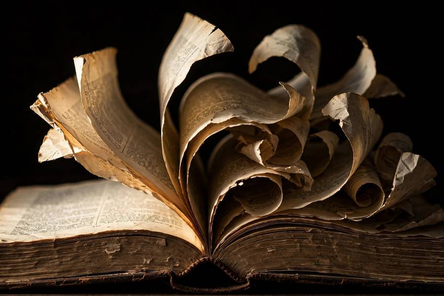 A plot twist revealed in the pages of a novel