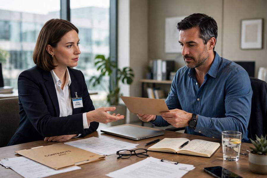 Registered agent delivering legal documents illustrating what is a registered agent for LLC