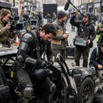 Stunt performer preparing for an action scene showing what is a stunt double at work