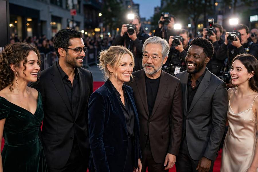 Ensemble cast premiere illustrating what is a supporting actor among stars