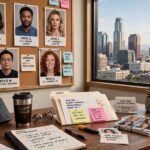 What Is a Talent Agent? The Job Everyone Name-Drops, Explained A talent agent's office with scripts and actor headshots on the wall