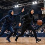 What Is a Triple Double in Basketball? Definition and Record Holders Basketball player driving to the hoop during a professional game under arena lights