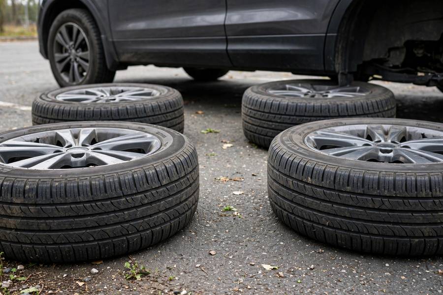 Matching tires on all four corners, critical maintenance once you understand what is all wheel drive