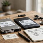 What Is an SSD vs HDD? Storage Compared Simply SSD and HDD drives side by side on a desk for comparison