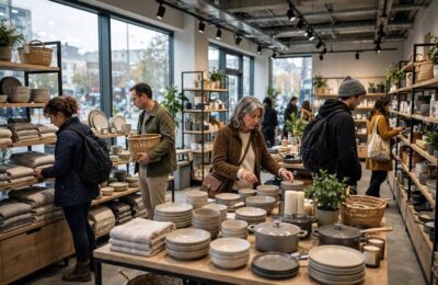Retail store showing what is B2C business-to-consumer commerce in person
