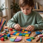 What Is Common Core Math? A Parent-Friendly Explanation Child learning math at a desk with colorful supplies