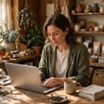 What Is Content Marketing? The No-Fluff Guide for Businesses A small business owner writing a blog post for content marketing