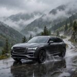 What Is Full-Time 4WD? How It Works and Who Needs It Full time 4WD SUV driving on a wet mountain road, showing what is full time 4WD